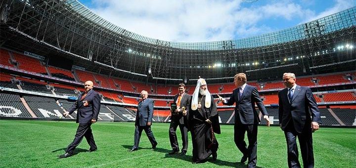 Патриарх Кирилл на Донбасс Арене